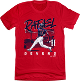 Rafael Devers BOS MLBPA Tee Red  In The Clutch
